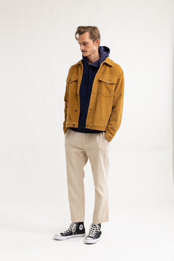 Rhythm - Veste Cord Trucker - Camel - Homme