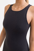 Rhythm - Robe Olina Midi - Charcoal - Femme