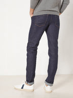 Jean Denim Brut - Bleu Fonce Uni - Homme