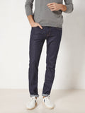 Jean Denim Brut - Bleu Fonce Uni - Homme