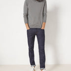 Jean Denim Brut - Bleu Fonce Uni - Homme