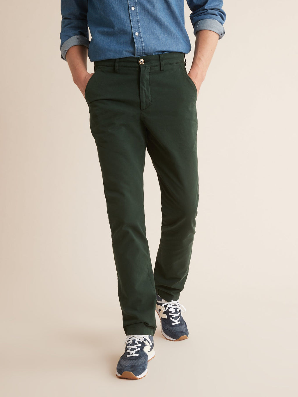 Chino Reg - Beige Clair Uni - Homme
