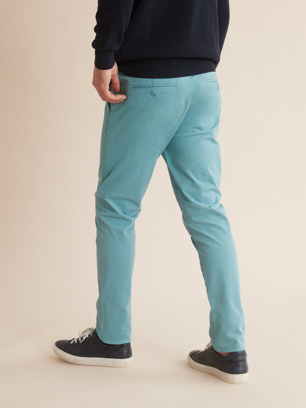 Chino Slim Mi S - Bleu Fonce Uni - Homme