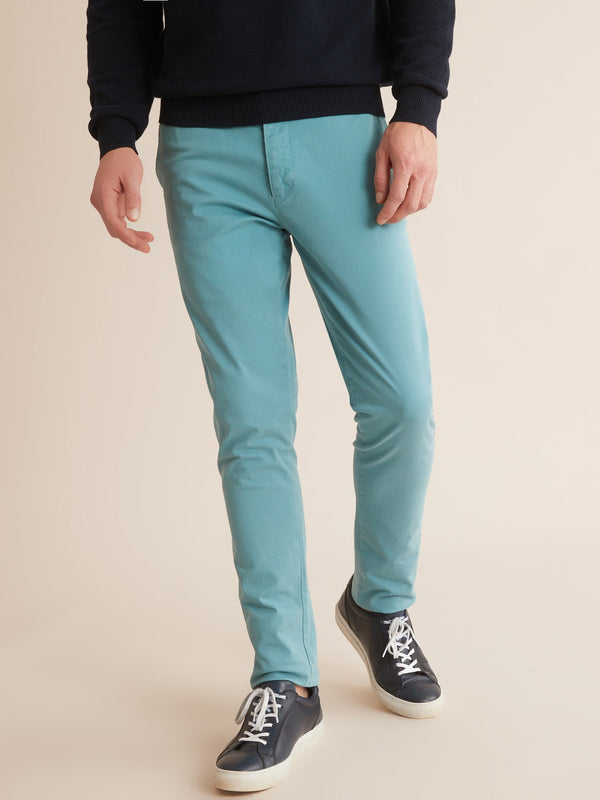Chino Slim Mi S - Bleu Fonce Uni - Homme
