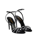 Saint Laurent Ava Sandals - Black - Femme