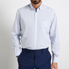 Chemise Cla Ni Car - Blanc Clair Carreaux - Homme