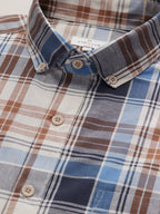 Cyrillus - Chemise Dro Mad - Bleu Clair Carreaux - Homme