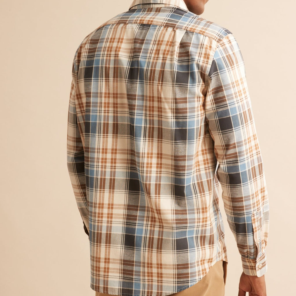 Cyrillus - Chemise Dro Mad - Bleu Clair Carreaux - Homme
