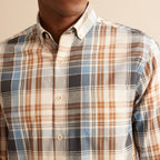 Cyrillus - Chemise Dro Mad - Bleu Clair Carreaux - Homme