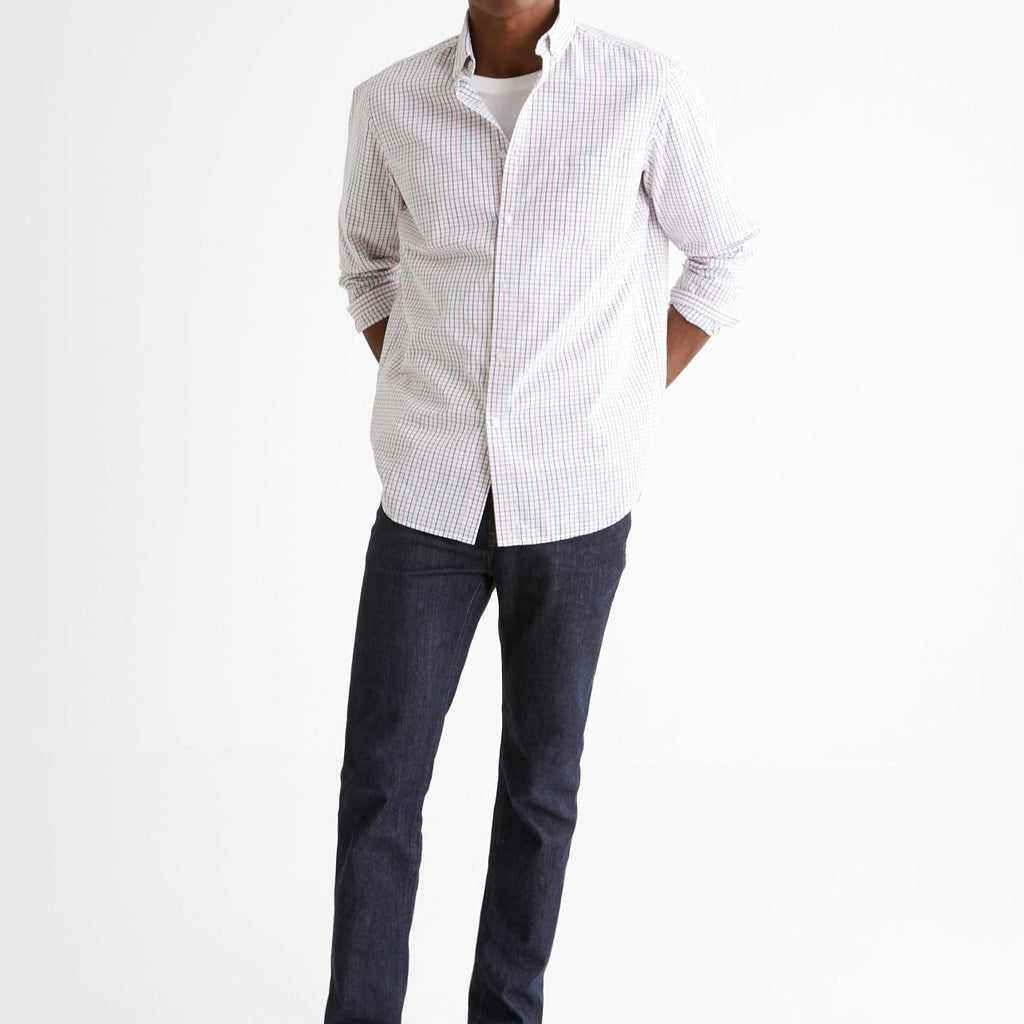 Chemise Cla Car - Rose Fonce Uni - Homme