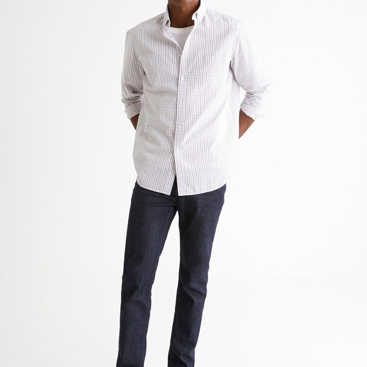 Chemise Cla Car - Rose Fonce Uni - Homme