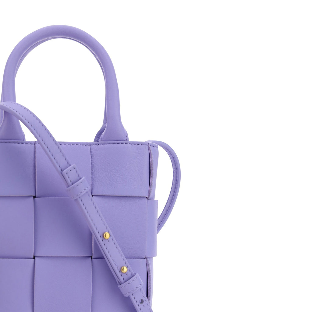 Bottega Veneta Cassette Mini Handbag - Lilac - Femme