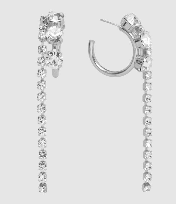 Perrine Taverniti - Boucles D'Oreilles Alma Cascade Argenté - Femme