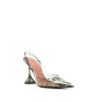 Escarpins - Amina Muaddi Holli Glass 95Mm Snakeskin-Effect - Green