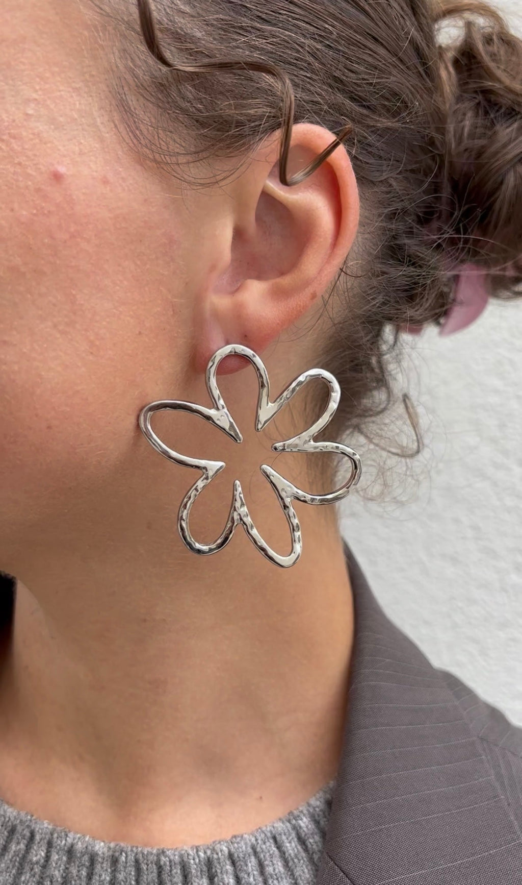 Boucles D'Oreilles Huge Flower