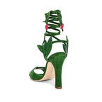 Manolo Blahnik Ossie 105 Wrap Sandals - Green - Femme