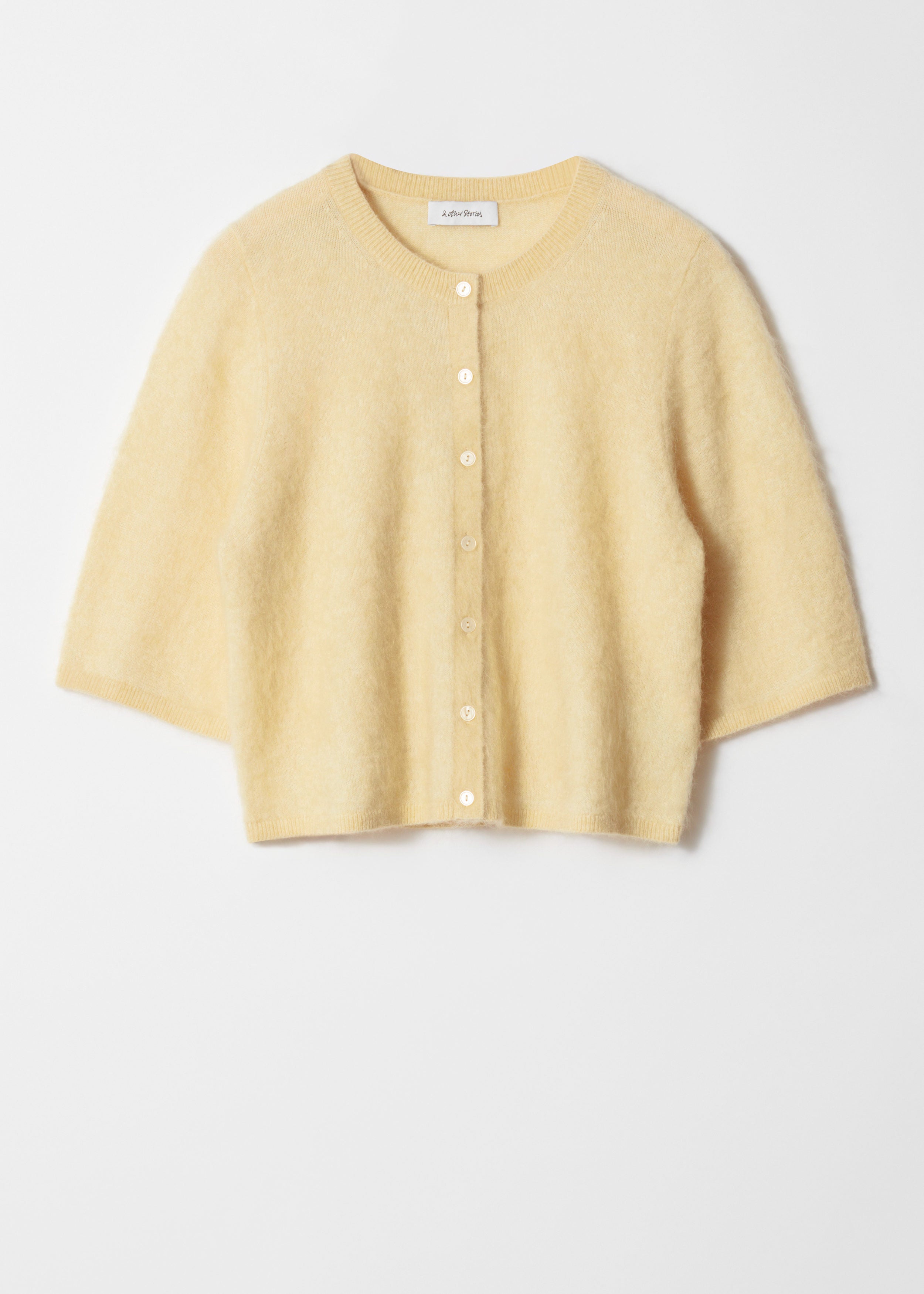 Gilet Es Poppy En Mohair Mélangé - Jaune