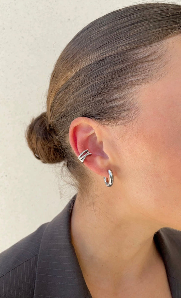 Earcuff Cross Gems