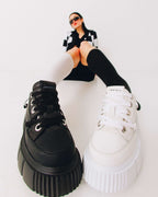 Mathilda Leather Low - Black