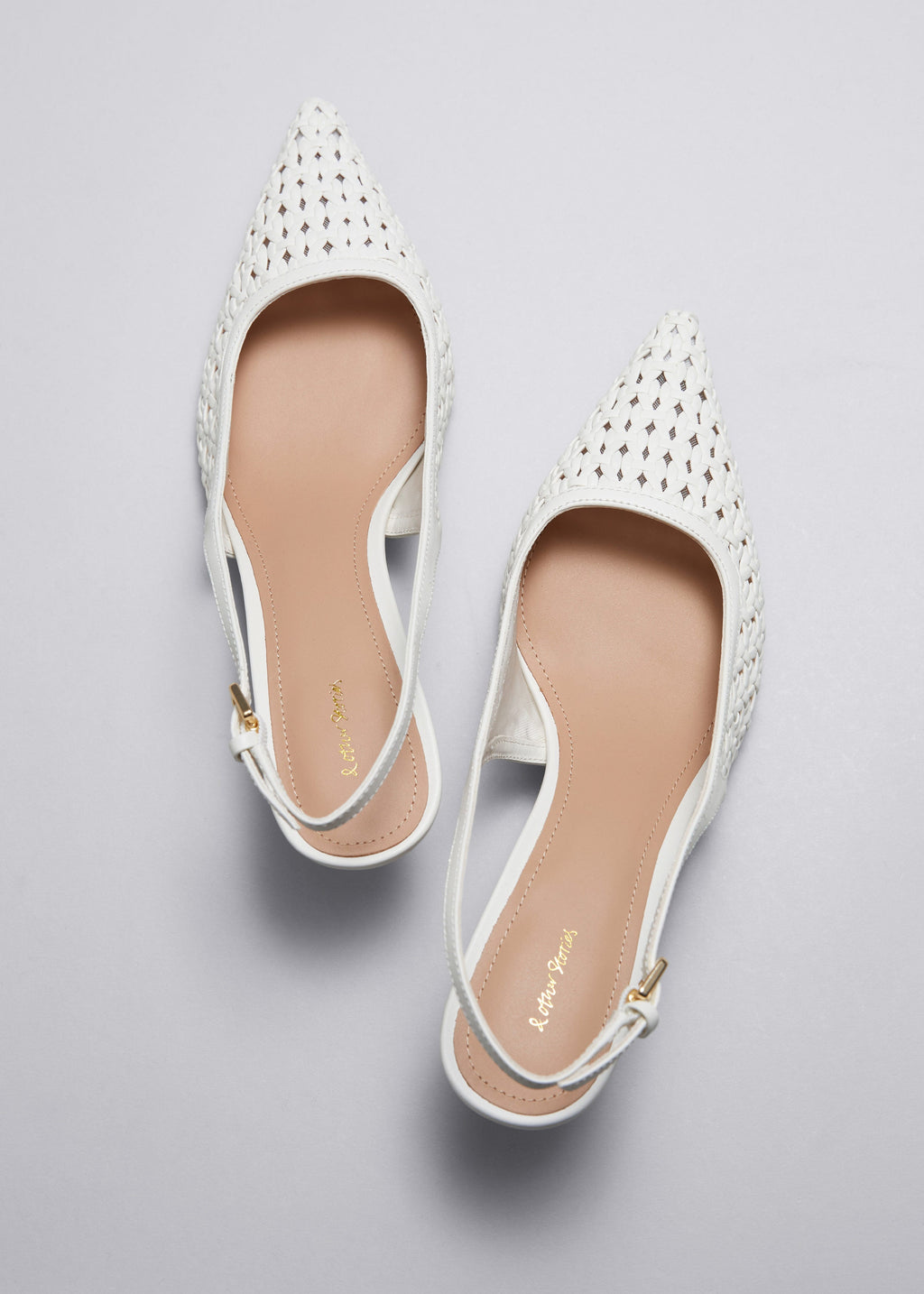 Escarpins Helmi En Cuir Blanc Pour Femmes