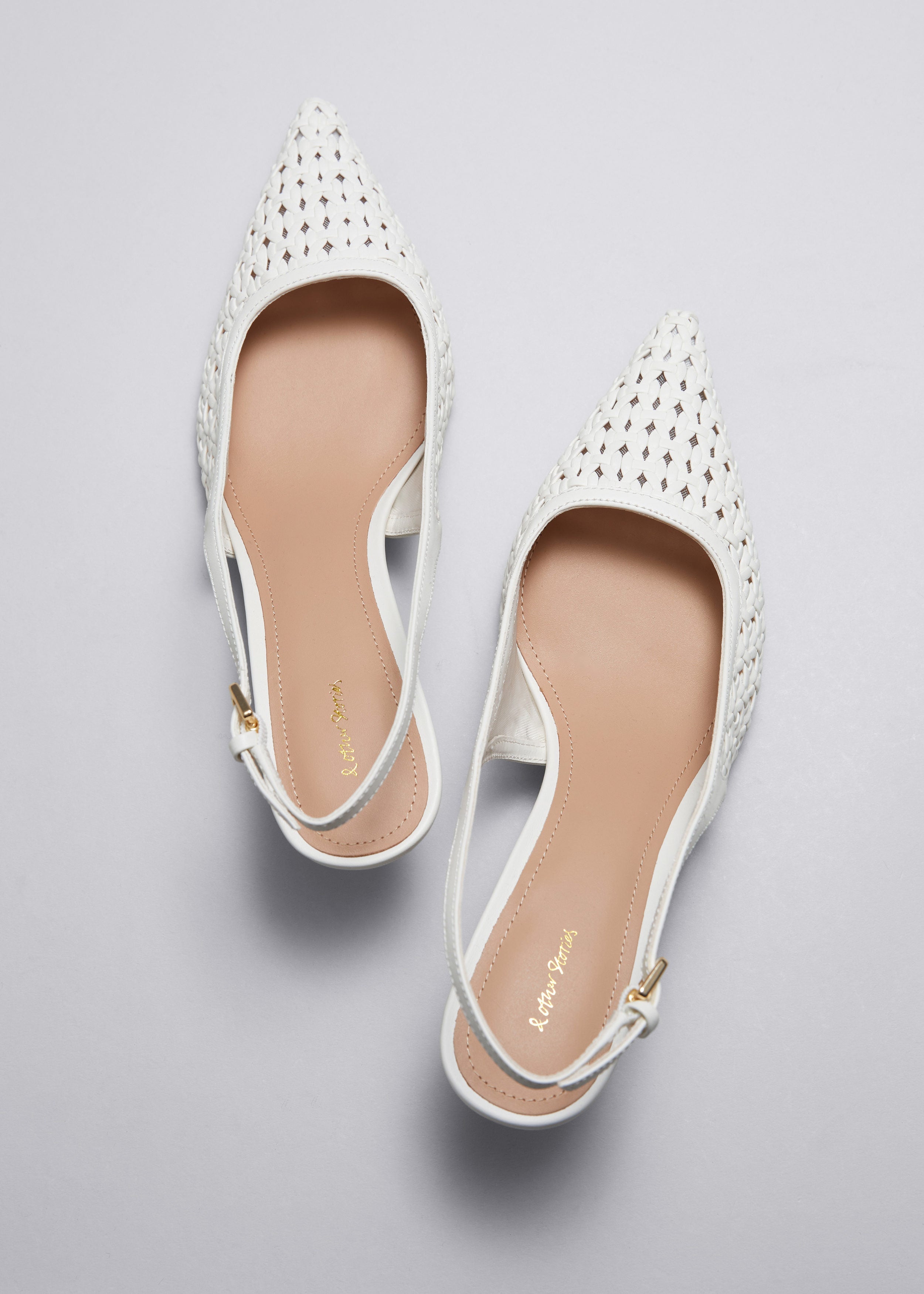 Escarpins Helmi En Cuir Blanc Pour Femmes