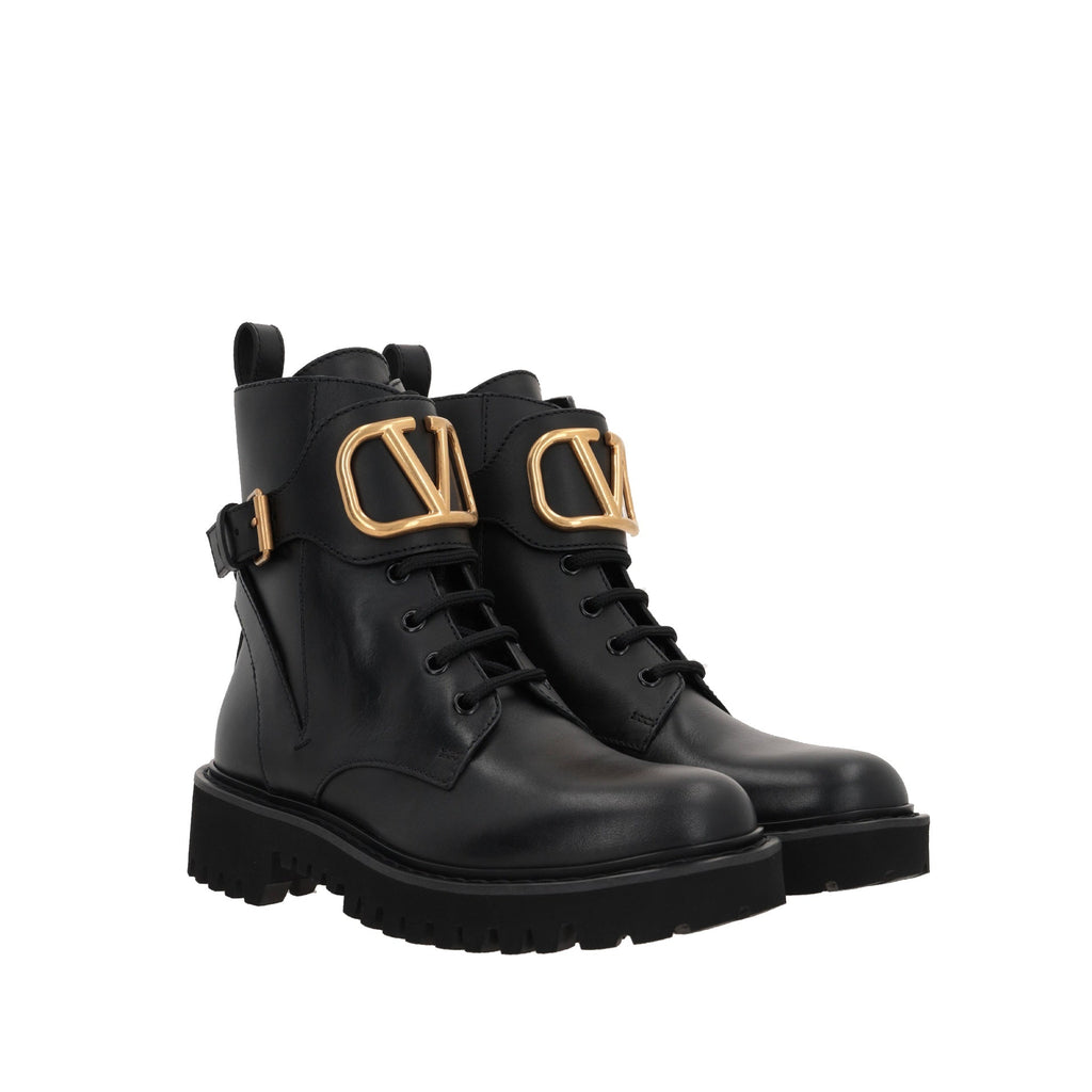 Bottes Valentino Garavani Vlogo Ankle - Black - Femme