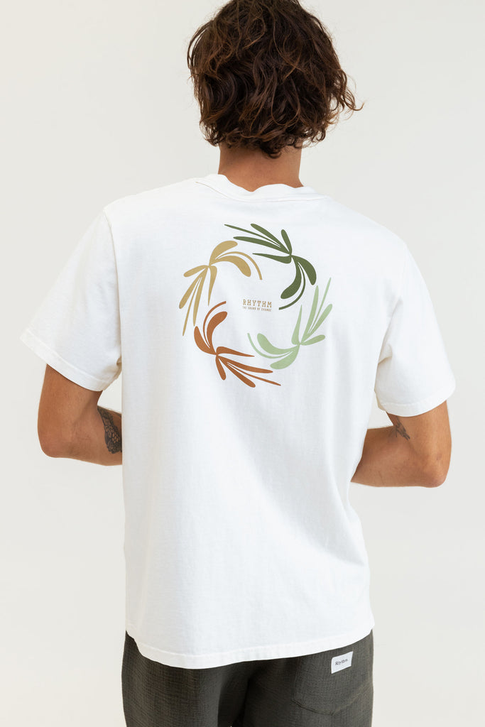 Rhythm - T-Shirt Warp Vintage - Vintage White - Homme
