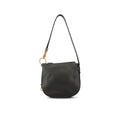 Burberry Knight Leather Shoulder Bag - Black - Femme