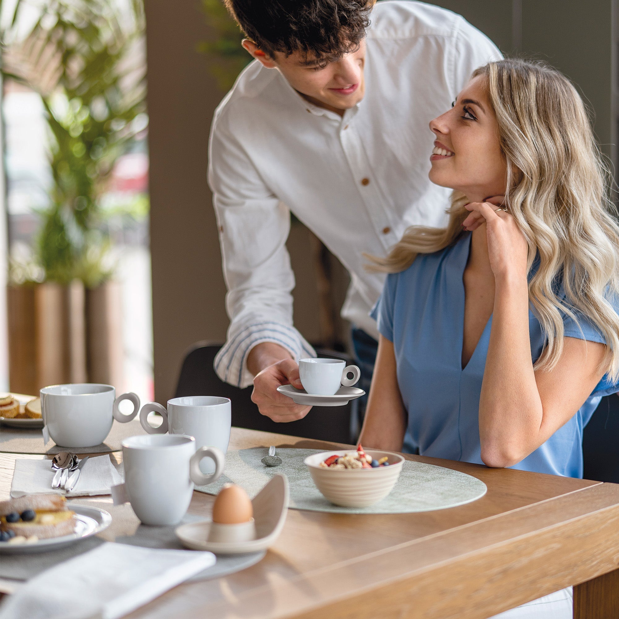 Set De 2 Tasses À Expresso Avec Soucoupes "Everyday"
