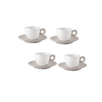 Set De 4 Tasses À Expresso Avec Soucoupes "Everyday"