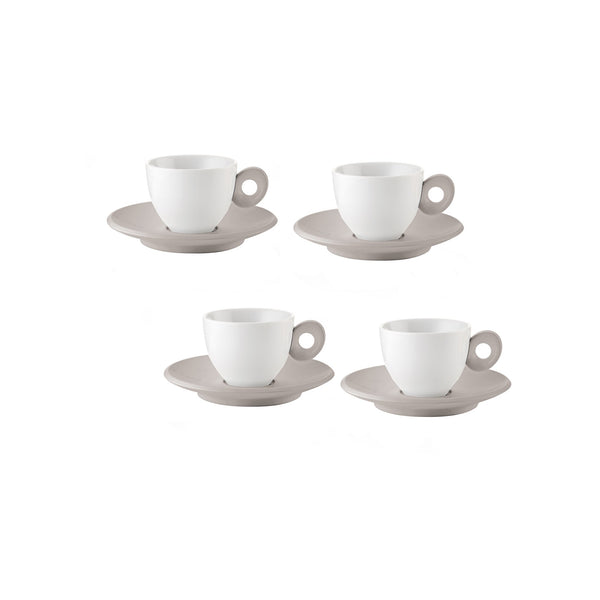Set De 4 Tasses À Expresso Avec Soucoupes "Everyday"