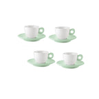 Set De 4 Tasses À Expresso Avec Soucoupes "Everyday"