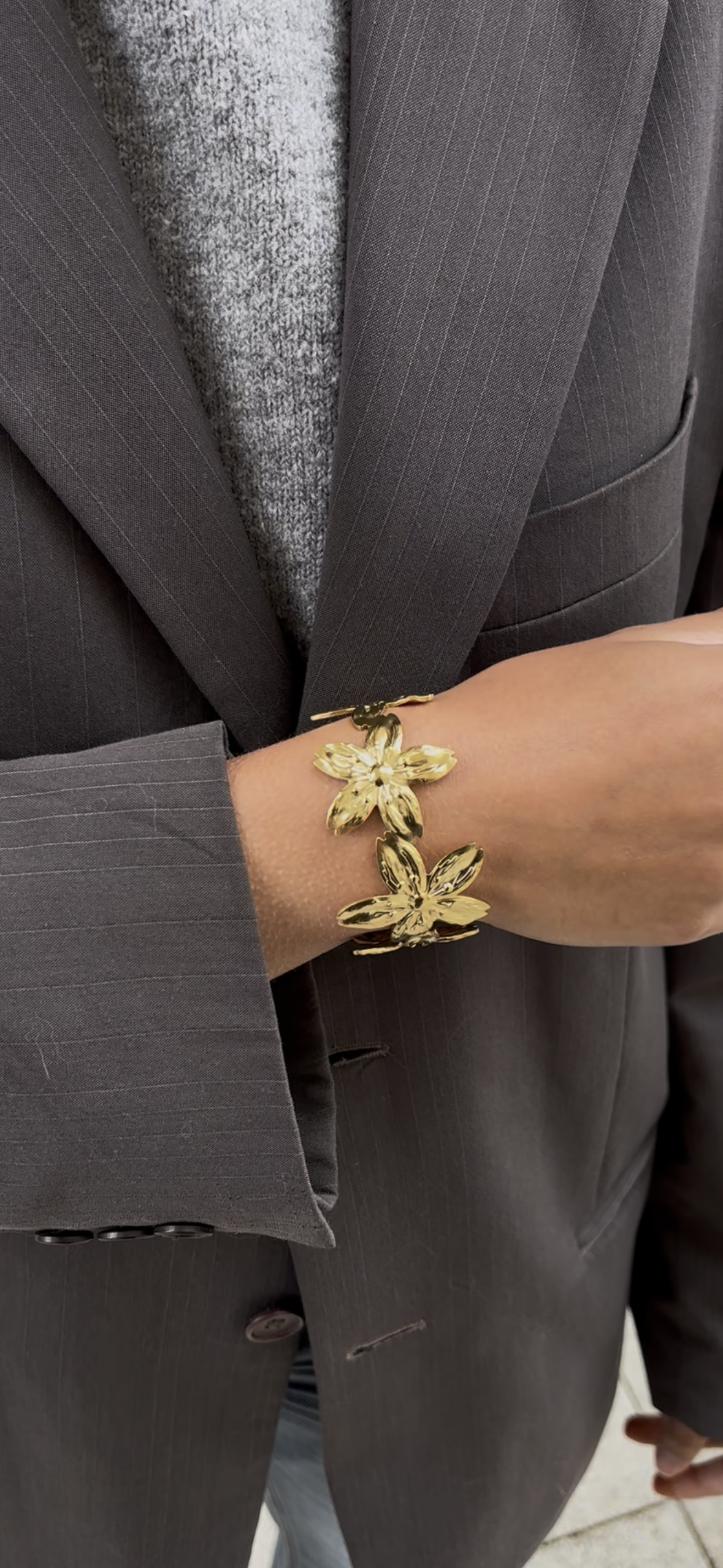 Bracelet Flower Bangle