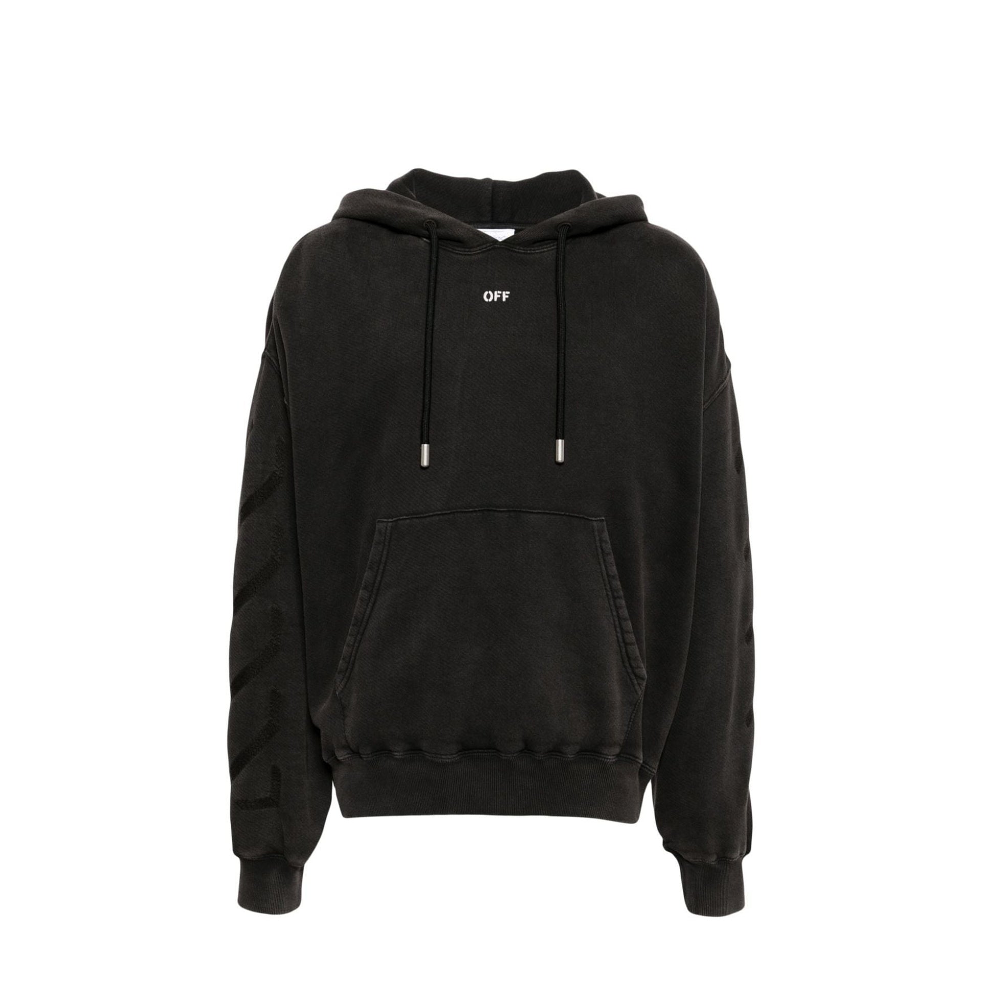 Sweatshirt Off-White St. Matthew Over Cotton Hoodie - Black - Homme