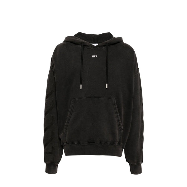 Sweatshirt Off-White St. Matthew Over Cotton Hoodie - Black - Homme