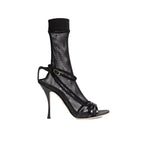 Dolce & Gabbana Fishnet Sandals - Black - Femme