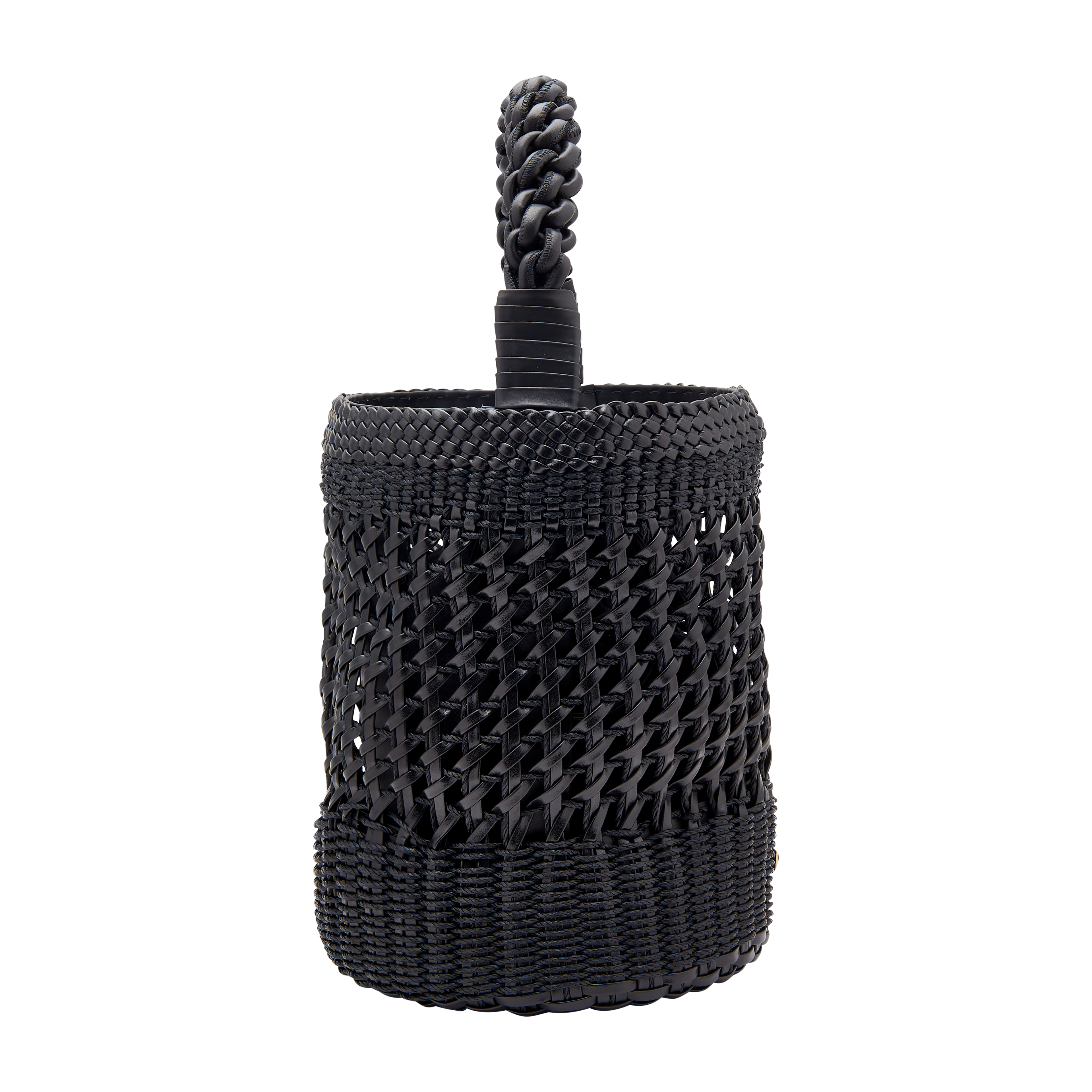 Almeria Black Large Bucket Bag