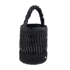 Almeria Black Large Bucket Bag