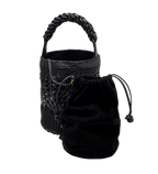 Almeria Black Large Bucket Bag