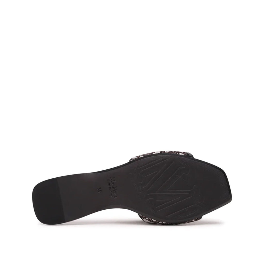 Mules - Max Mara Fridac Logo  - Brown