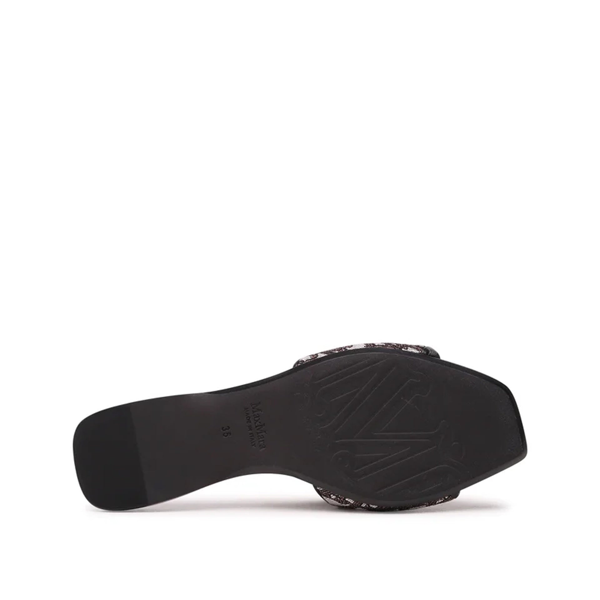Mules - Max Mara Fridac Logo  - Brown