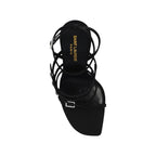 Sandales Saint Laurent Jerry Satin - Black - Femme