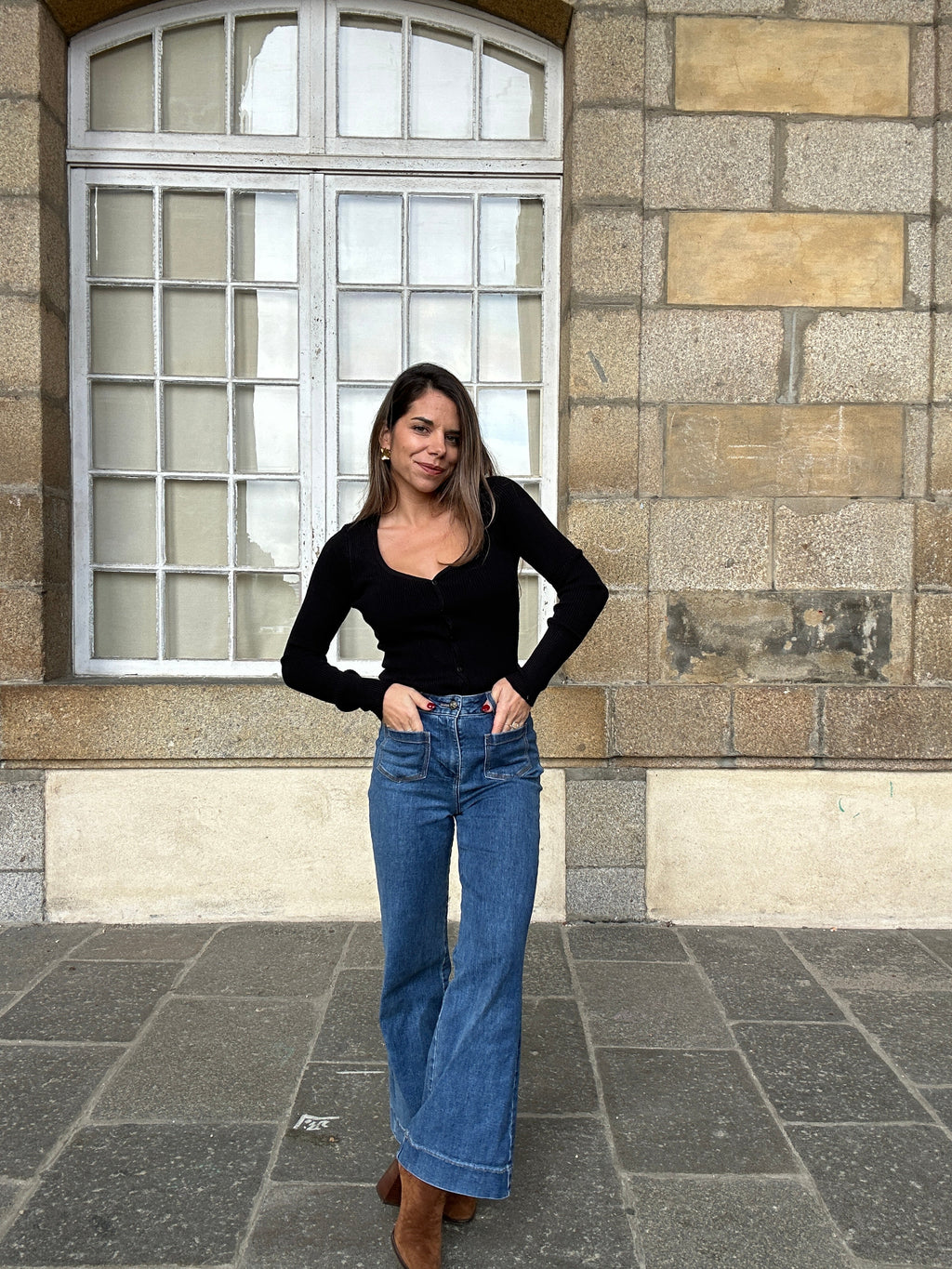 Cardigan Fin Louise Noir