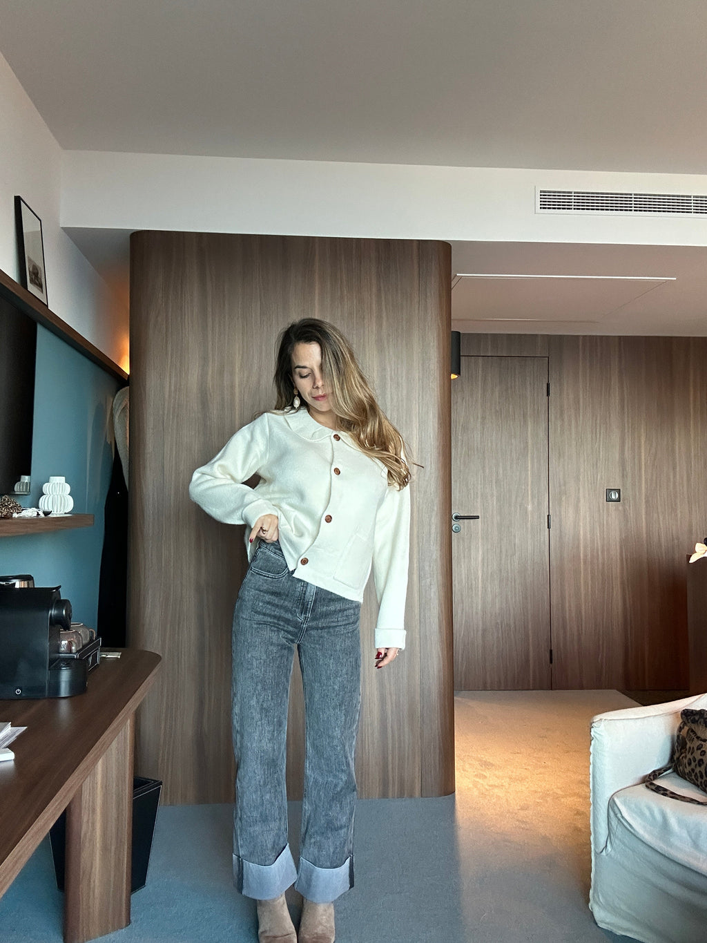 Cardigan Gloria Écru