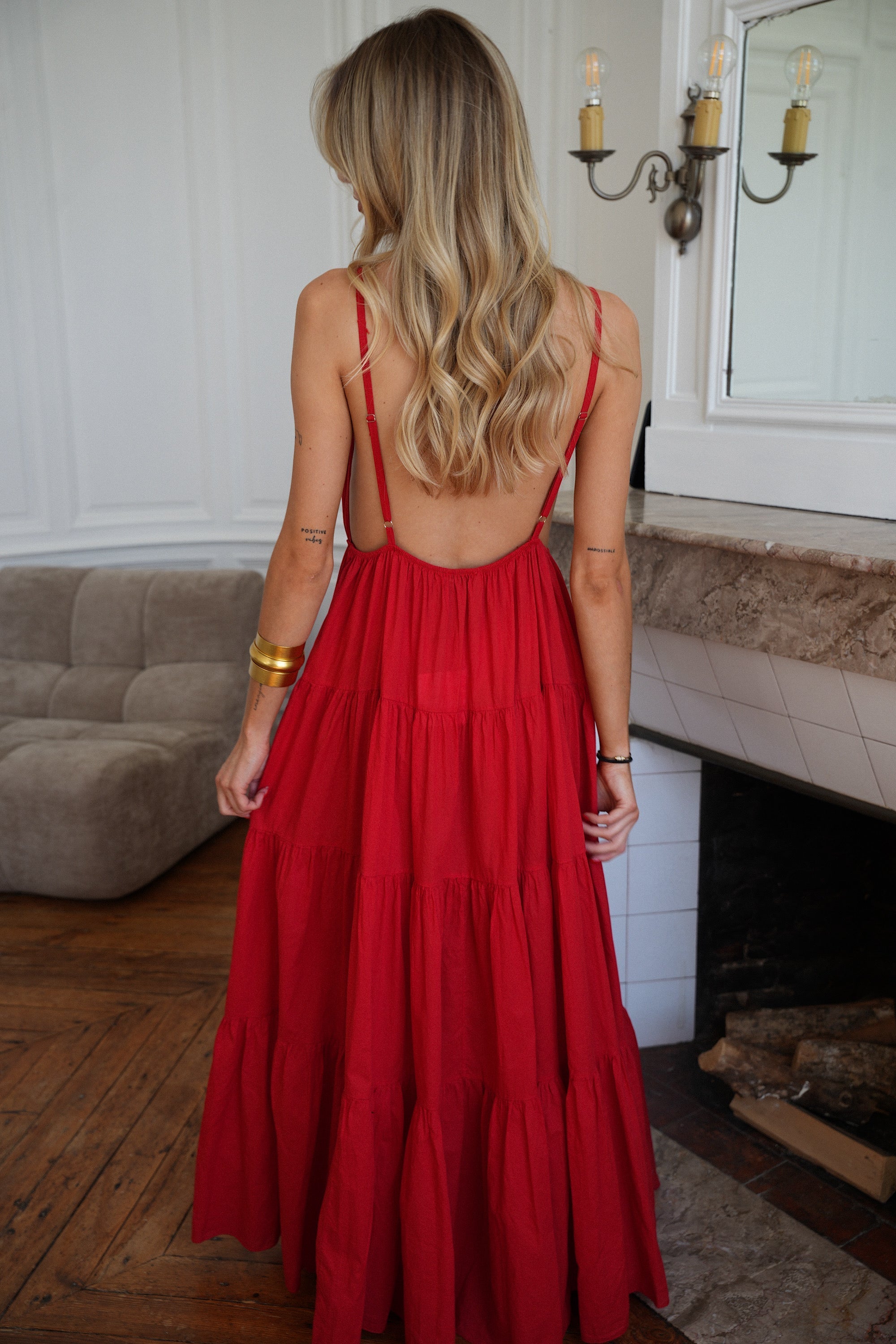 Robe Soleil Filipa - Rouge