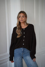 Gilet Ample Catrina - Chocolat