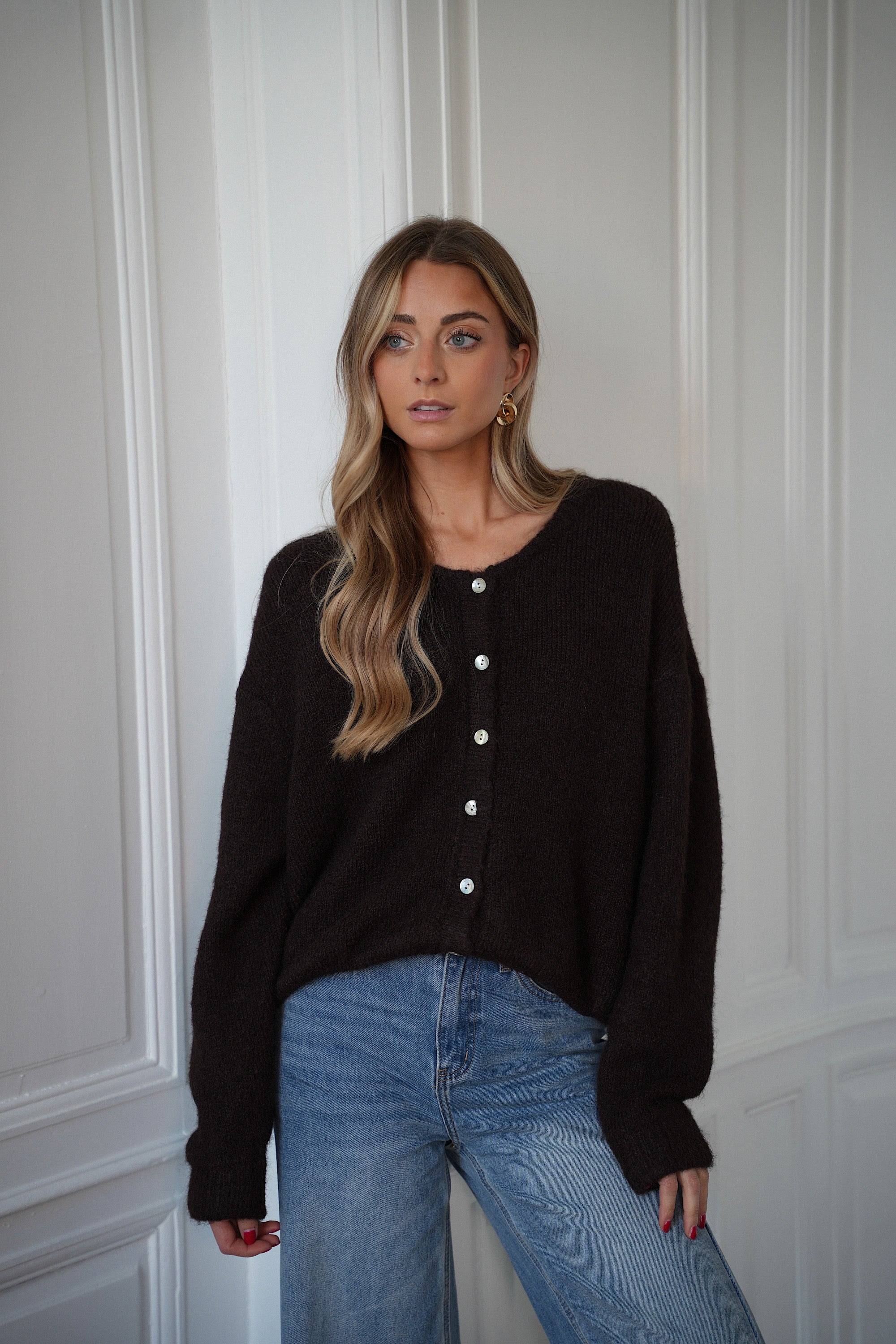 Gilet Ample Catrina - Chocolat