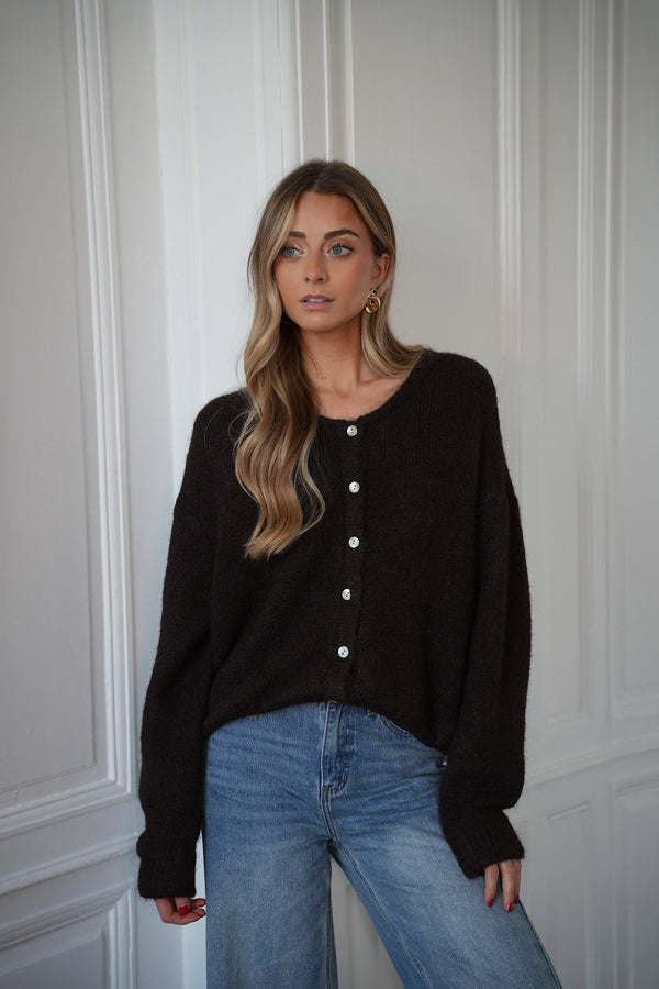Gilet Ample Catrina - Chocolat