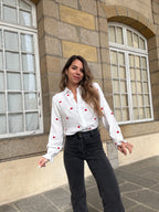 Blouse Victoire Cœur En Gaze De Coton