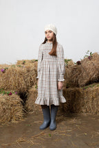 Robe Valery Nature Check-6 Ans - Enfant